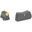 Picture of XS Sights DXT2 Big Dot  Tritium Night Sights  Suppressor Height  Yellow Front and Black Rear  For Glock 17/19/22/23/24/26/27/31/32/33/34/35/36/45  Taurus G3c/GX4/New Production G3  Walther PDP GL-0015P-5Y