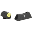 Picture of XS Sights DXT2 Big Dot Tritium Front  White Stripe Express Rear  Fits Glock 42/43  Green with Yellow Outline GL-0011S-5Y