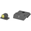 Picture of XS Sights DXT2 Big Dot Tritium Front  White Stripe Express Rear  Fits S&W M&P 9 SHIELD EZ  Green with Yellow Outline SW-0032S-5Y