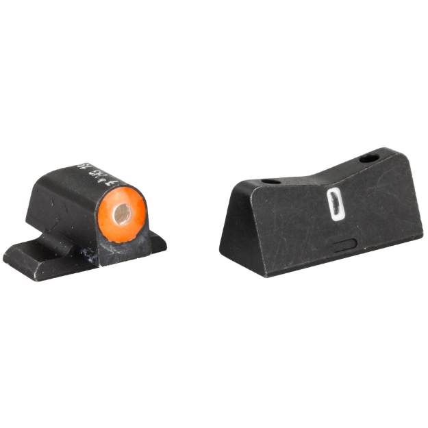 Picture of XS Sights DXT2 Big Dot Tritium Front  White Stripe Express Rear  Fits Sig Sauer Models: P225  P226  P229  P320  Springfield XD  XDm  XDs  Green with Orange Outline SI-0013S-5N
