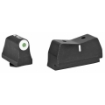 Picture of XS Sights DXW Big Dot Tritium Front  Suppressor Height  Tritium Stripe Express Rear  Fits Glock 17 19 22 23 24 26 27 31 32 33 34 35 36 38  Green With White Outline  Installation Kit Included GL-0004S-3