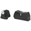 Picture of XS Sights DXW Big Dot Tritium Front  Suppressor Height  Tritium Stripe Express Rear  Fits Glock 17 19 22 23 24 26 27 31 32 33 34 35 36 38  Green With White Outline  Installation Kit Included GL-0004S-3
