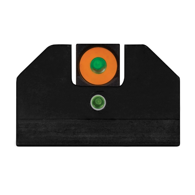 Picture of XS Sights F8 Night Sight  Fits Glock 42 and 43  Green with Orange Outline Front  Green Rear  Tritium Front/Rear GL-F008P-5