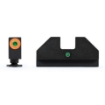 Picture of XS Sights F8 Night Sight  Fits Glock Models 17/19/22/23/24/26/27/31/32/33/34/35/36/38/  Taurus G3c/GX4/New Production G3  Walther PDP  Green with Orange Outline Front  Green Rear  Tritium Front/Rear GL-F006P-5