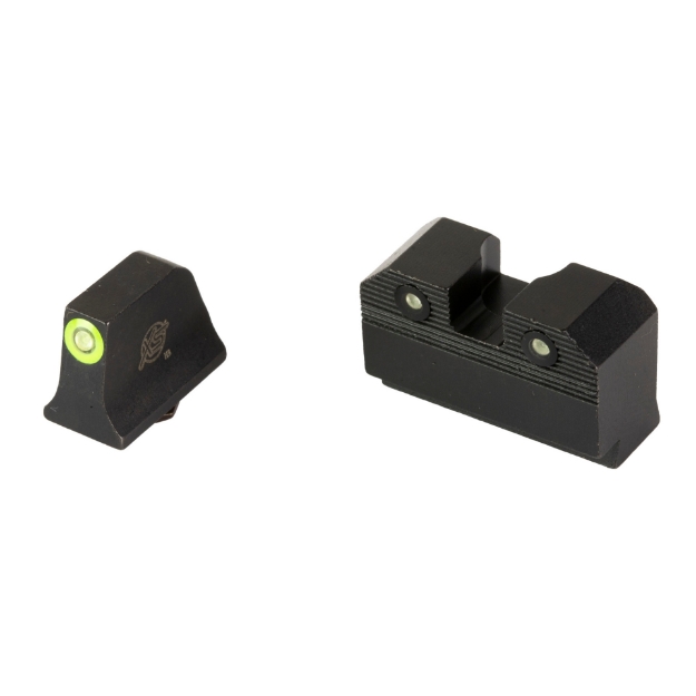 Picture of XS Sights R3D 2.0  Suppressor Height Night Sight  For Glock  20/21/29/30/30S/37/41  Green Front Outline  Green Front/Rear Tritium GL-R205P-6G