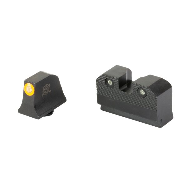 Picture of XS Sights R3D 2.0  Suppressor Height Night Sight  For Glock 17/19/22/23/24/26/27/31/32/33/34/35/36  Orange Front Outline  Green Front/Rear Tritium GL-R204P-6N