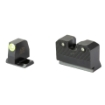 Picture of XS Sights R3D 2.0  Suppressor Height Night Sight  For S&W M&P OR Full Size & Compact  Green Front Outline  Green Tritium Front/Rear SW-R205P-6G