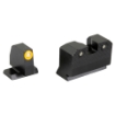 Picture of XS Sights R3D 2.0  Suppressor Height Night Sight  For S&W M&P OR Full Size & Compact  Orange Front Outline  Green Tritium Front/Rear SW-R205P-6N