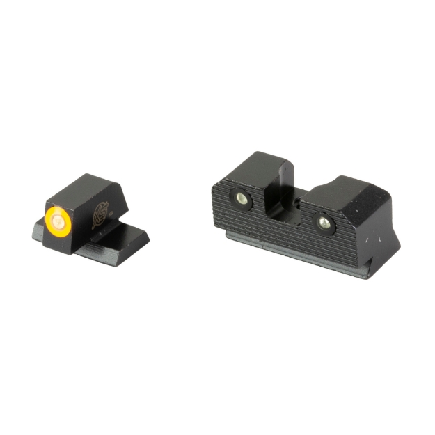 Picture of XS Sights R3D 2.0  Tritium Night Sight  Fits S&W M&P OR Full Size & Compact  Orange Front Outline  Green Tritium Front/Rear SW-R206P-6N