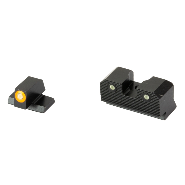Picture of XS Sights R3D 2.0  Tritium Night Sight  Fits S&W M&P Shield  Orange Front Outline  Green Tritium Front/Rear SW-R207P-6N