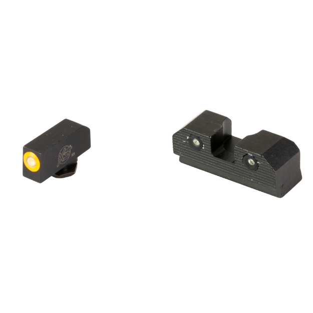 Picture of XS Sights R3D 2.0  Tritium Night Sight  For Glock 20/21/29/30/30S/37/41  Orange Front Outline  Green Tritium Front/Rear GL-R202P-6N
