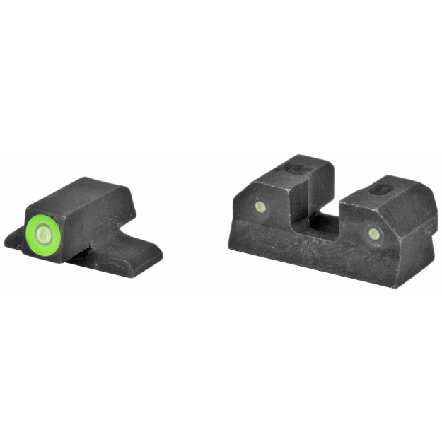 Picture of XS Sights R3D Night Sights  Green Front Dot  Fits Sig P320  P365  P225  P226  P229  Springfield XD  XDm & XDs  FN 509  Steel/Blued SI-R015P-6G